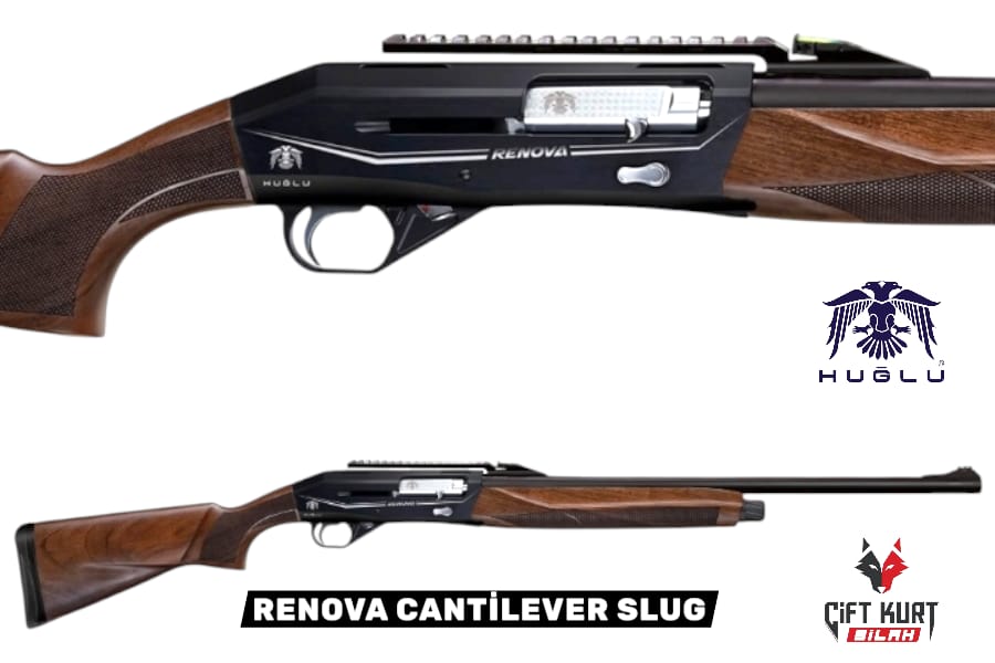 Huğlu RENOVA CANTİLEVER SLUG Tüplü Şarjörlü Yarı Otomatik Av Tüfeği